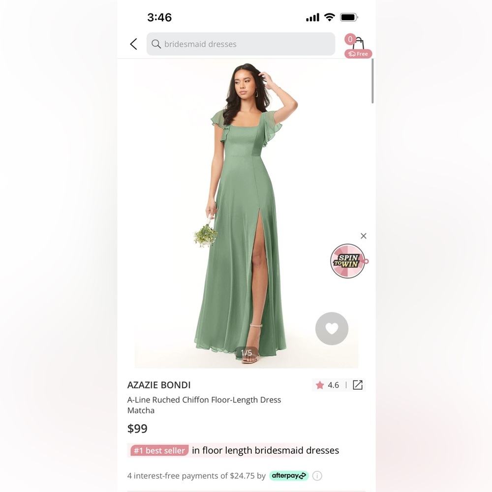 Brand new with tags!! Azazie bridesmaid dress